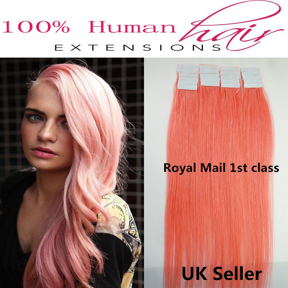 8A* Best Quality 18inch Invisible Tape-In Russian Remy Human Hair Extensions 1st Class UK Seller