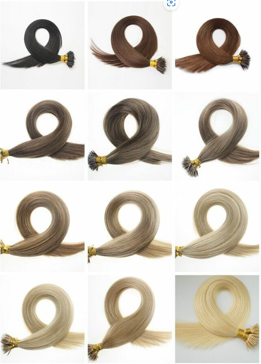 14inch 1g 7A* Nano Ring Double Drawn Premier Russian/Indian Remy Human Hair Extensions 1st Class